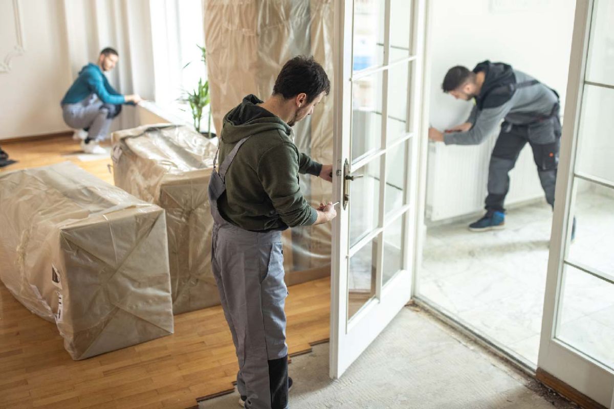 French and Glass Door Installation